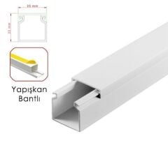 25x25 Yapışkan Bantlı Kablo Kanalı