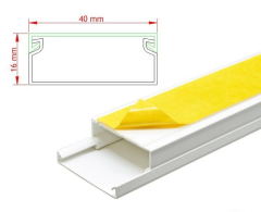 40x16 Yapışkan Bantlı Kablo Kanalı
