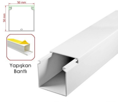 50x50 Yapışkan Bantlı Kablo Kanalı