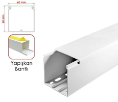 60x60 Yapışkan Bantlı Kablo Kanalı