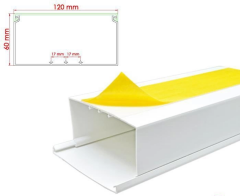 120x60 Yapışkan Bantlı Kablo Kanalı