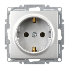 Günsan Visage Gümüş Topraklı Priz- 16A 250V - Klipsli