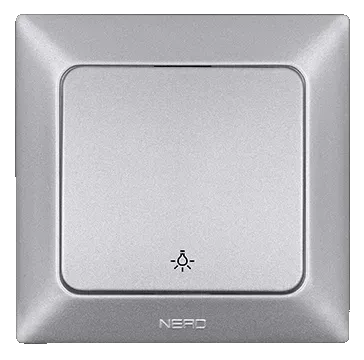 Nead Aras Metalik Gümüş Light Anahtar
