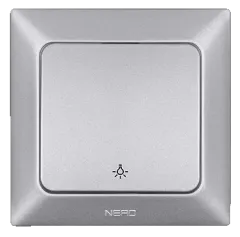 Nead Aras Metalik Gümüş Light Anahtar