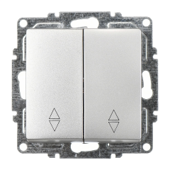 Günsan Visage Gümüş Vidalı Komütatör Vavien Anahtar - 10AX 250V