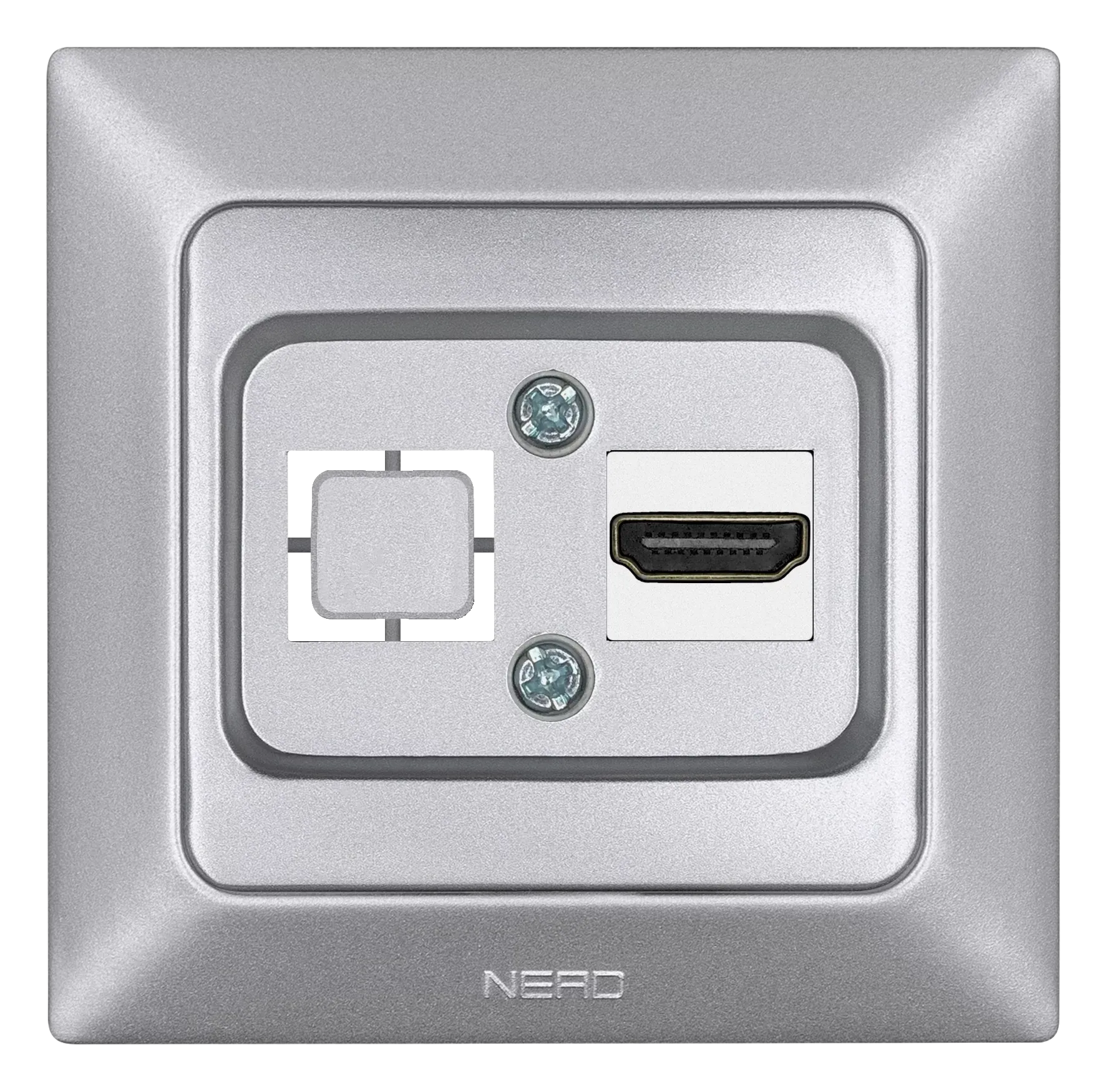 Nead Aras Metalik Gümüş Tekli HDMI Konnektör