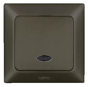 Nead Aras Metalik Mocha Işıklı Light Anahtar