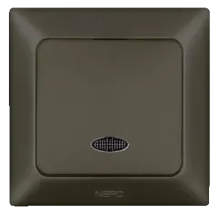 Nead Aras Metalik Mocha Işıklı Light Anahtar