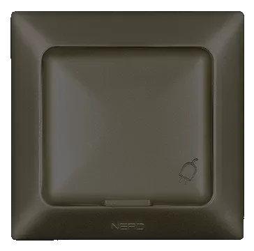 Nead Aras Metalik Mocha Kapaklı Topraklı Priz