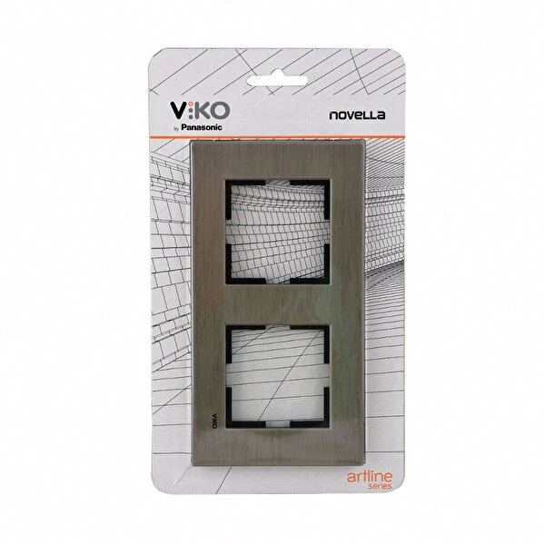 Viko Novella Eloxal Çerçeve Serisi Bronz İkili