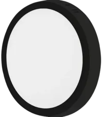 Cata 18 Watt 1820 Lümen 6400K Beyaz Işık Siyah Renk Sıva Üstü Yuvarlak Led Panel