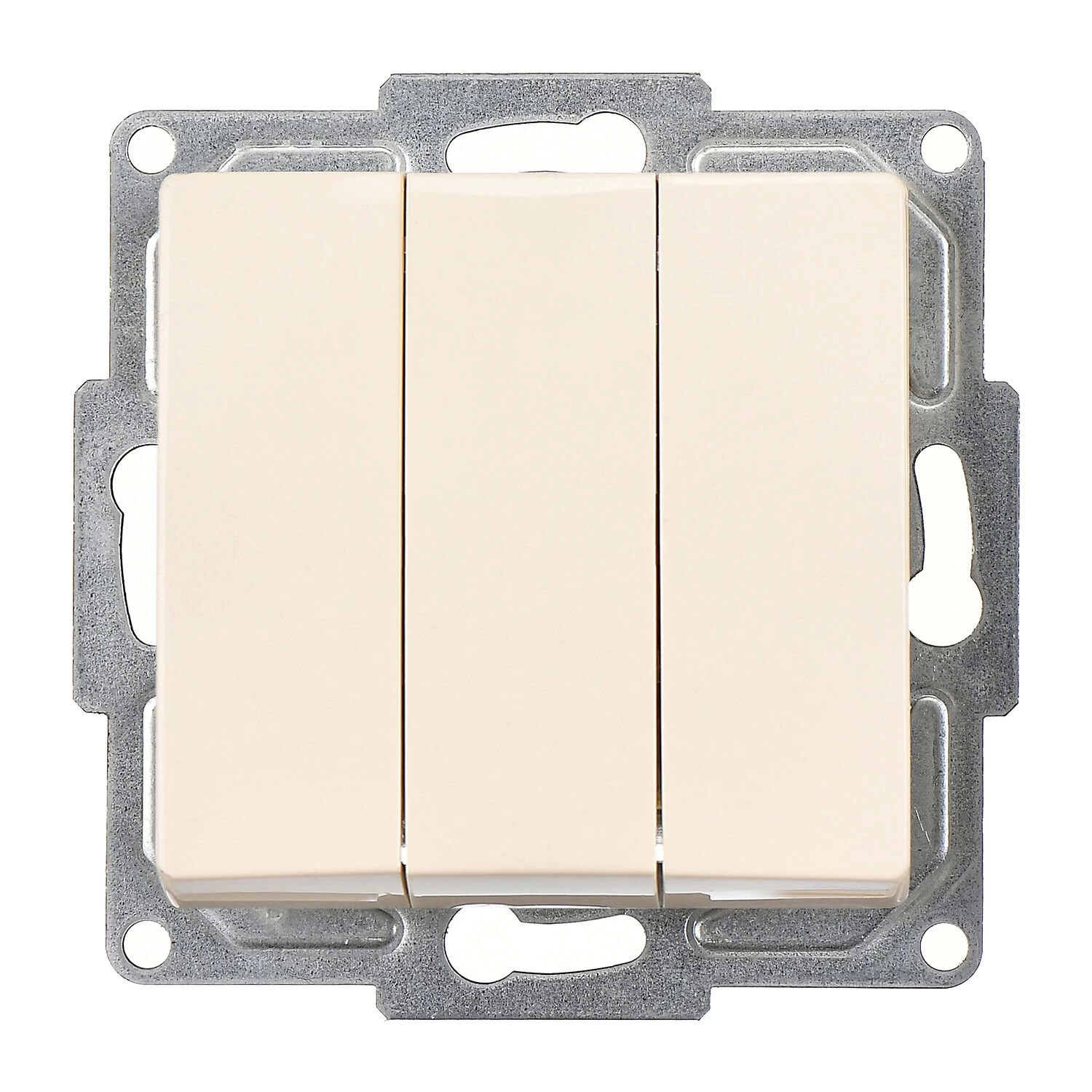 Günsan Visage Krem Vidalı Üçlü Anahtar - 10AX 250V