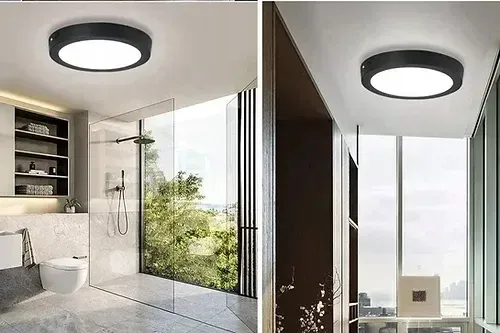 Cata 30 Watt 3155 Lümen 6400K Beyaz Işık Siyah Renk Sıva Üstü Yuvarlak Led Panel