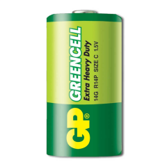 GP Batteries GP14G Greencell R14P/1235/C Boy Orta Pil, 1.5 Volt, 2'li Kart