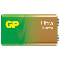 GPG-TECH Ultra Alkalin 9V - 6LR61 Boy 9V Pil Tekli Kart