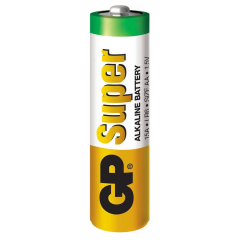 GP Batteries GP15A Süper Alkalin LR6/E91/AA Kalem Pil, 1.5 Volt, 40'lı Paket