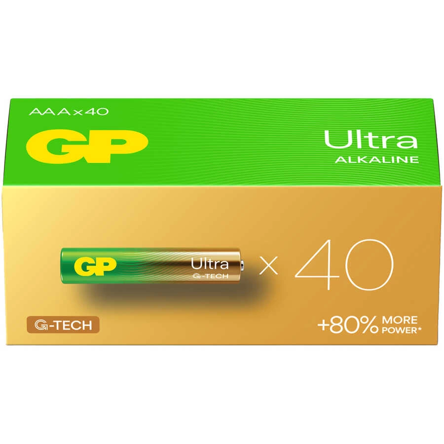 G-TECH Ultra Alkalin İnce LR03 - AAA Boy 1.5V Pil 40'lı Kutu