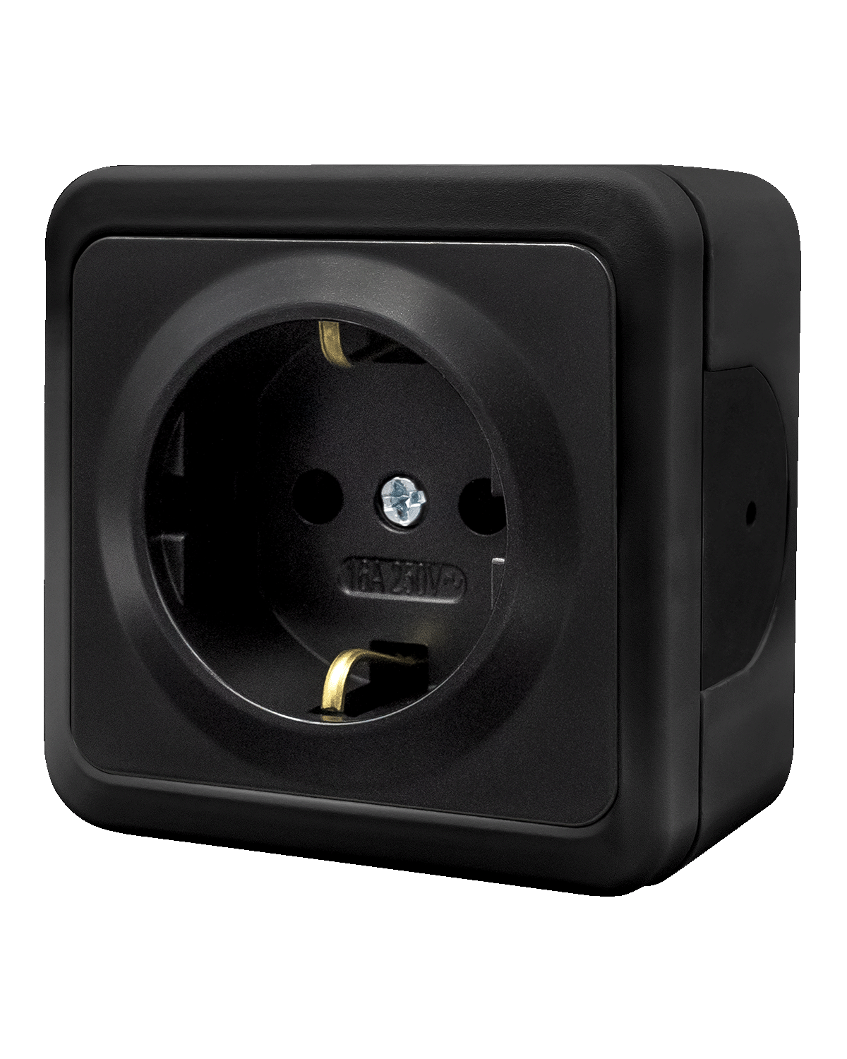 Nead Multima Siyah Sıva Üstü Topraklı Priz