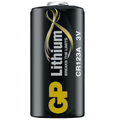GP Batteries GPCr123A Dl123A/Cr123A Boy Lityum Pil, 3 Volt, Tekli Kart