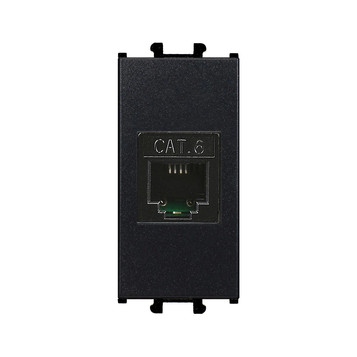 Günsan Domino Siyah Data Prizi (RJ45 Cat6)- 1M