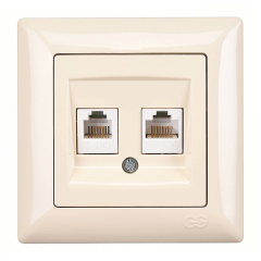 Günsan Visage Krem Data + Nümeris Telefon Prizi (RJ45 Cat5E + Cat3)