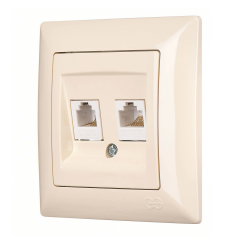 Günsan Visage Krem Data + Nümeris Telefon Prizi (RJ45 Cat5E + Cat3)