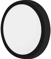 Cata 18 Watt 1820 Lümen 3200K Günışığı Siyah Renk Sıva Üstü Yuvarlak Led Panel