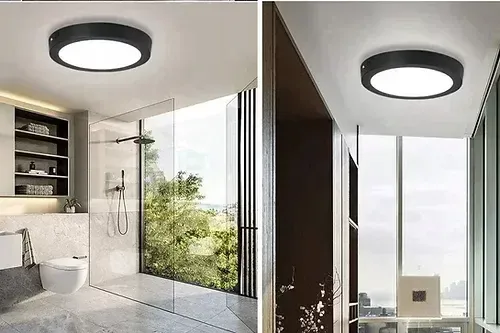 Cata 30 Watt 3155 Lümen 3200K Günışığı Siyah Renk Sıva Üstü Yuvarlak Led Panel