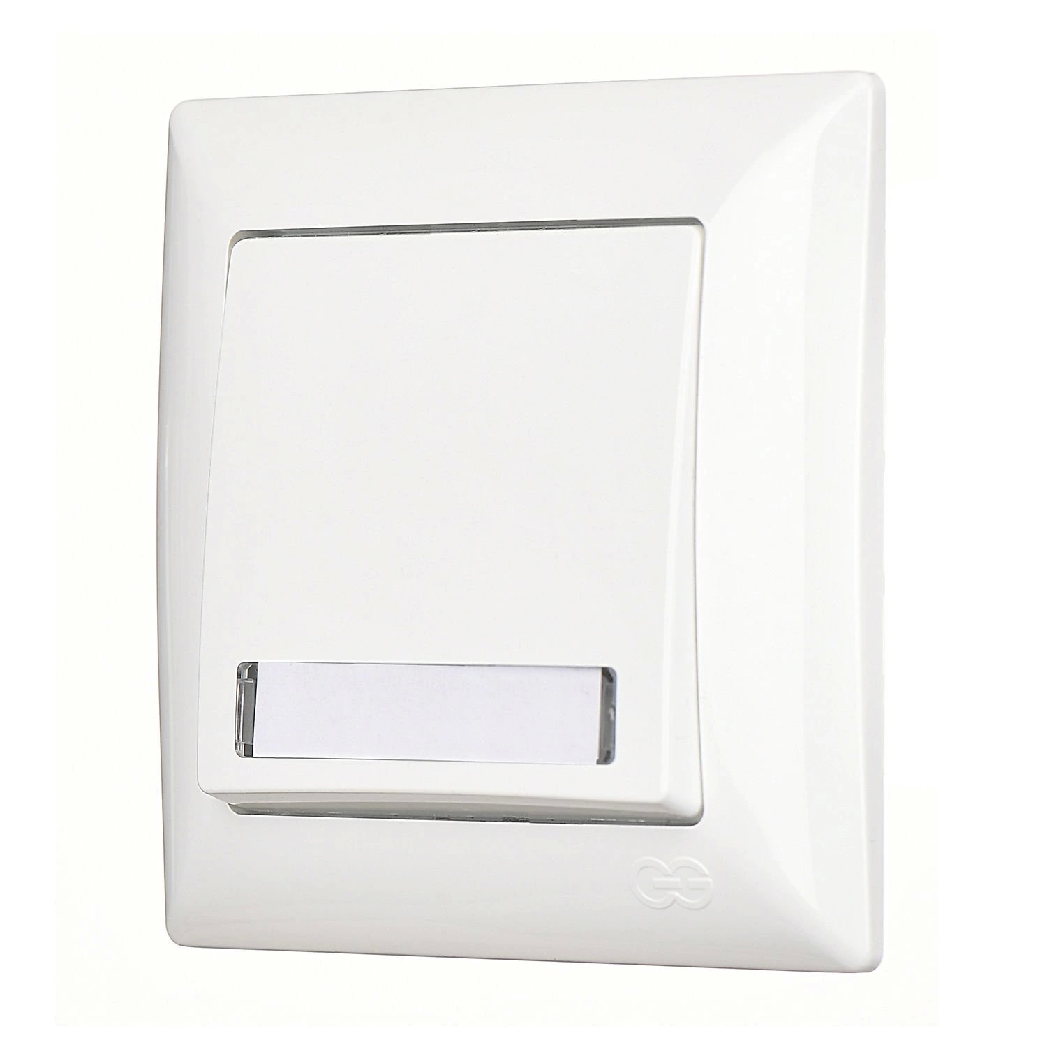 Günsan Visage Beyaz Işıklı Etiketli Zil Butonu 12V (klipsli)