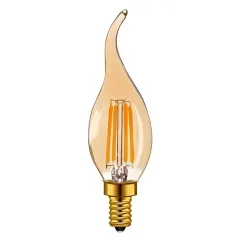 Cata E14 Duy 4 Watt 320 Lümen Amber Kıvrık Rustik Led Ampul