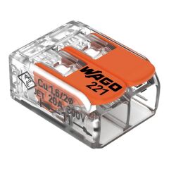 Wago 221-412 2'li Yaylı Tırnaklı Klemens 4mm 1 Adet