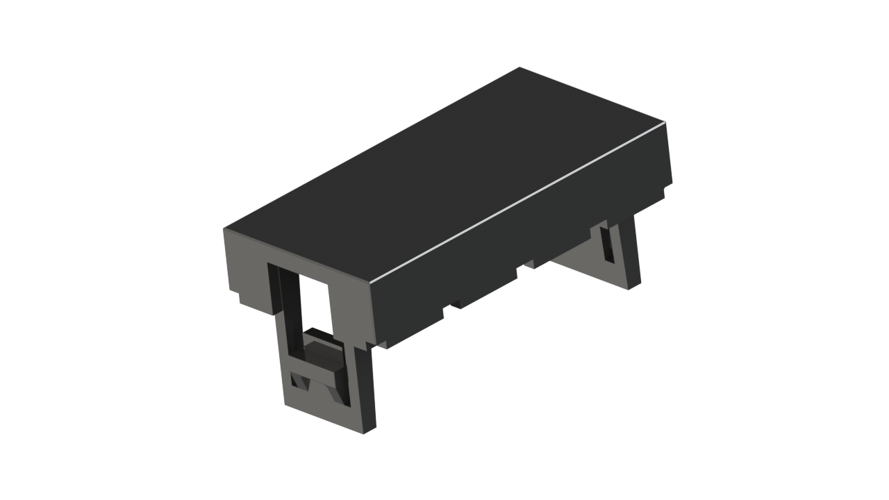 Nead 45x22,5 mm Boş Kapak Siyah