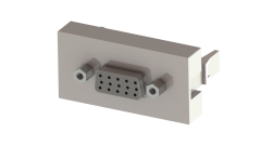Nead 45x22,5 mm VGA Dişi Giriş Çıkışlı Beyaz