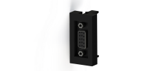 Nead 45x22,5 mm VGA Dişi Giriş Çıkışlı Siyah