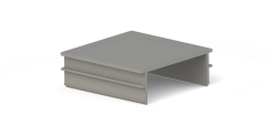 Nead 45x45 mm Boş Kapak Alüminyum