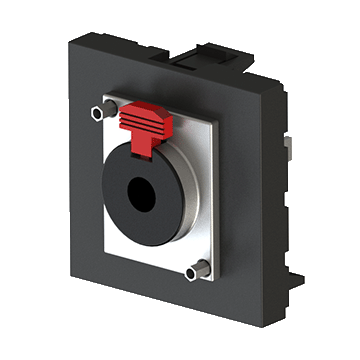 Nead 45x45 mm Stereo Jack 6,3 mm Siyah