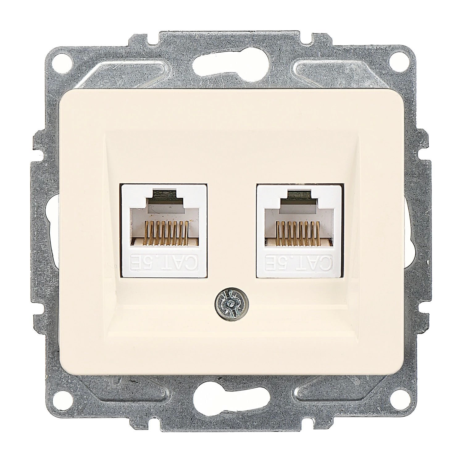 Günsan Fantasy Krem İkili Data Prizi (2 x RJ45 Cat5E)