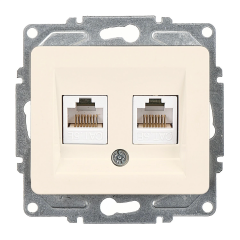 Günsan Fantasy Krem İkili Data Prizi (2 x RJ45 Cat5E)