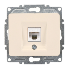 Günsan Fantasy Krem Tekli Data Prizi (RJ45 Cat5E) Mekanizma