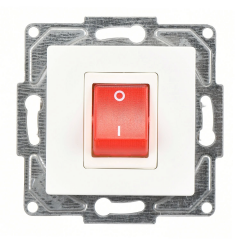 Günsan Eqona Beyaz Vidalı Boiler Anahtar - 10AX 250V