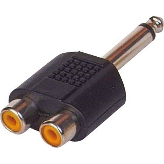 2 Rca Dişi 6.3 MM Mono Çevirici