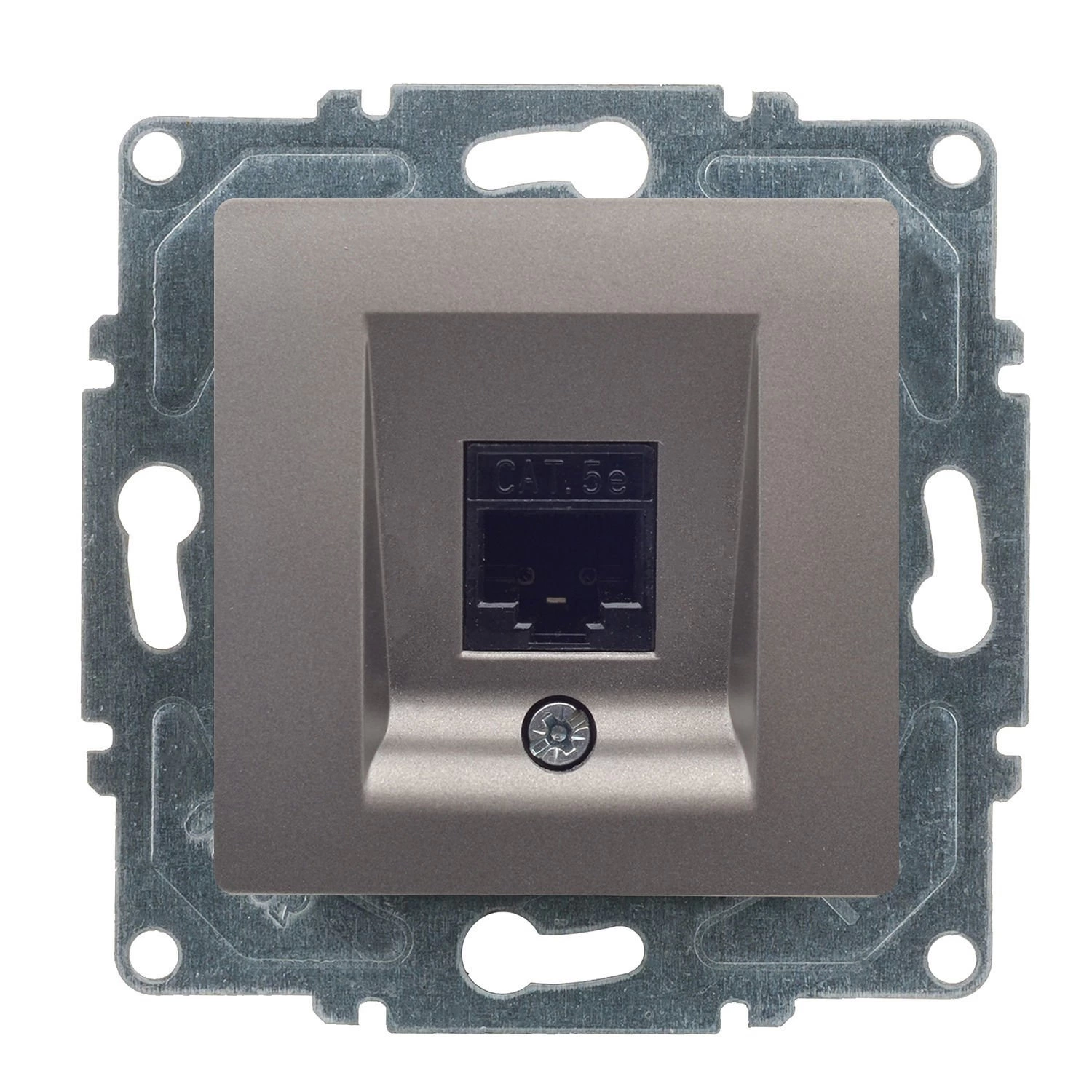 Günsan Visage Mocha Vidalı Tekli Data Prizi (RJ45 Cat5E)