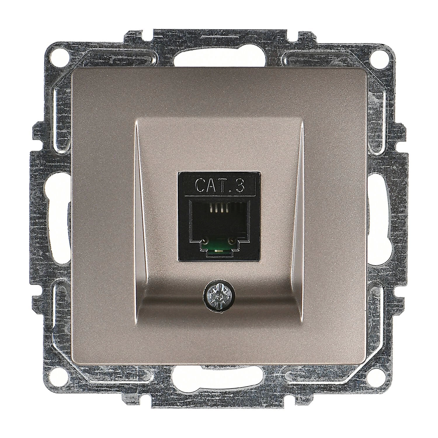 Günsan Visage Mocha Vidalı Nümeris Telefon Prizi (Cat3)